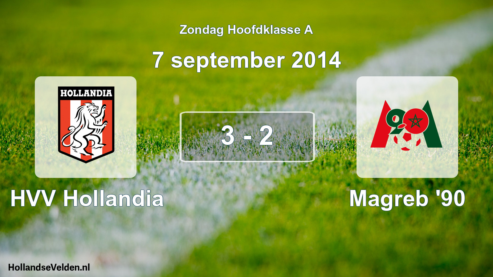 Total number of matches played: HVV Hollandia - Magreb '90 3 - 2 (7 September 2014)