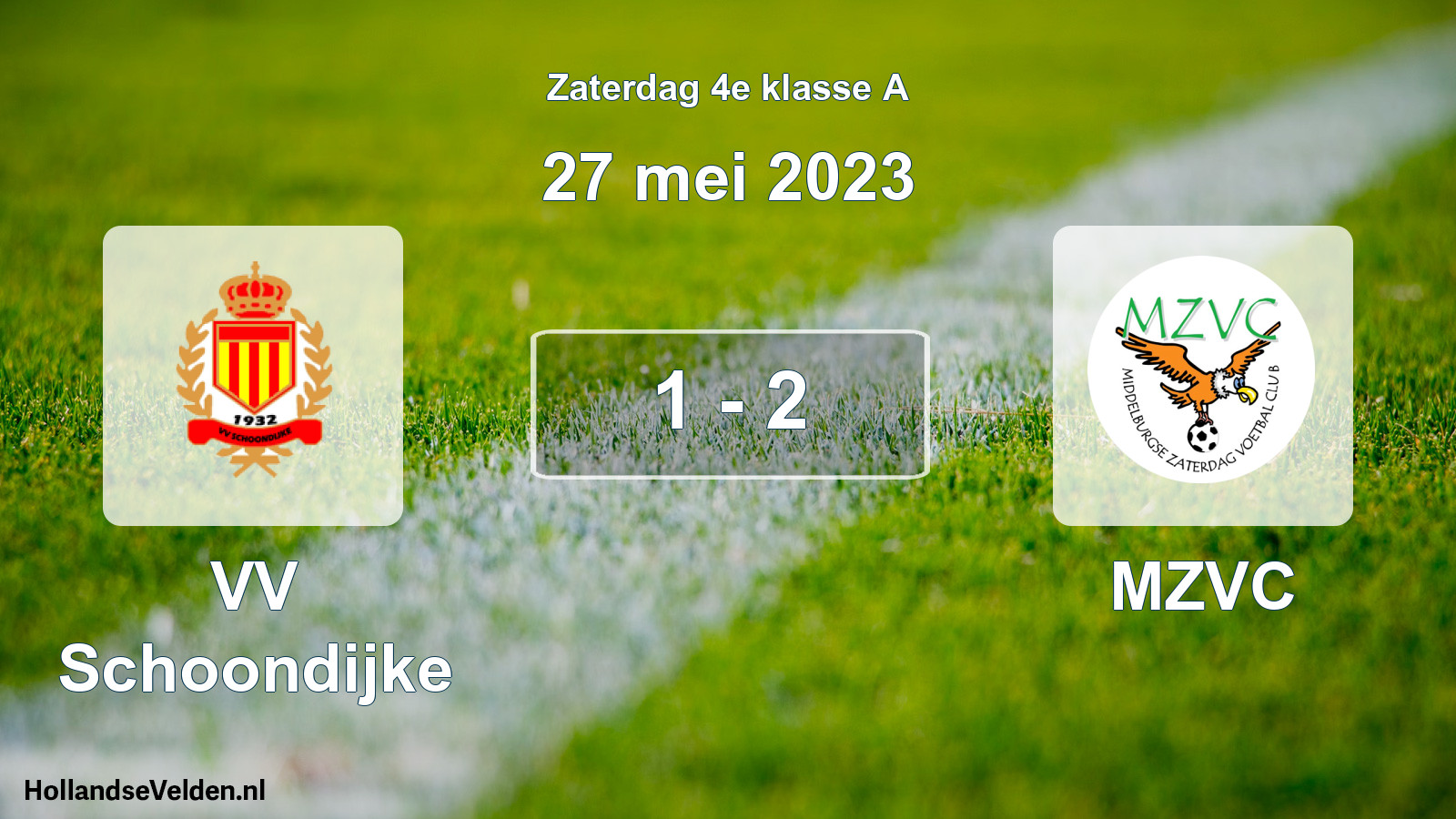 Total number of matches played: VV Schoondijke - MZVC 1 - 2 (27 May 2023)