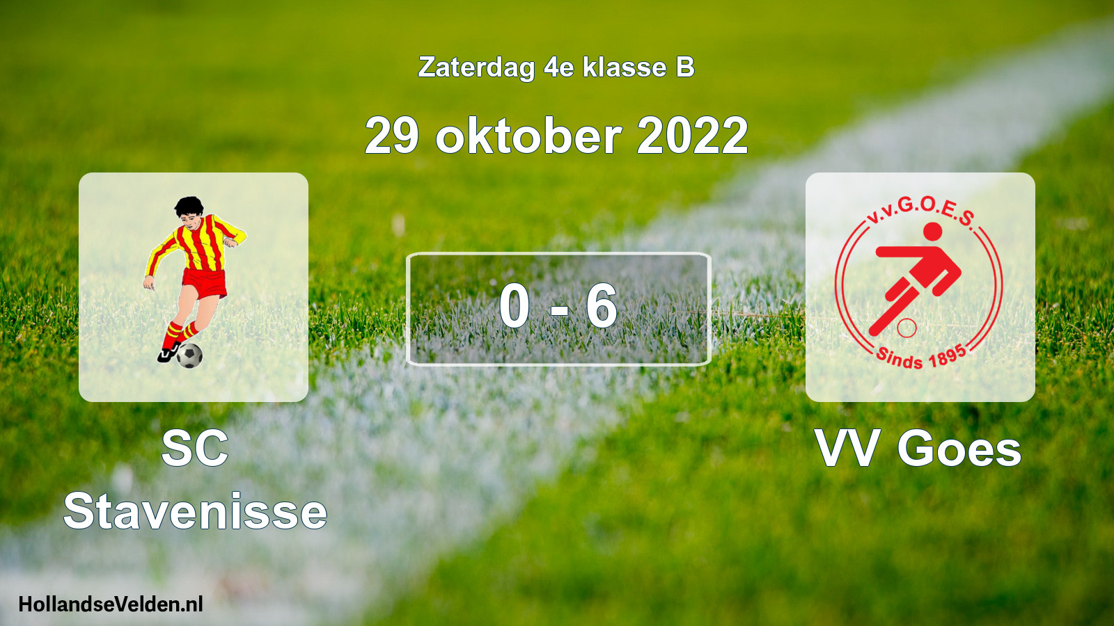 Total number of matches played: SC Stavenisse - VV Goes 0 - 6 (29 October 2022)