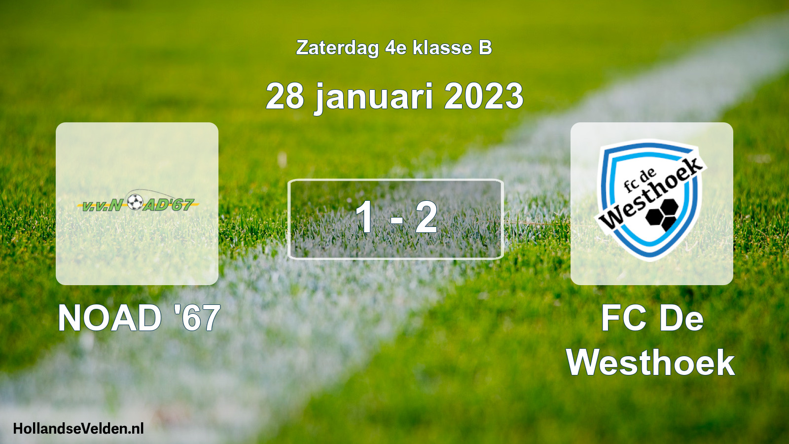 Total number of matches played: NOAD '67 - FC De Westhoek 1 - 2 (28 January 2023)