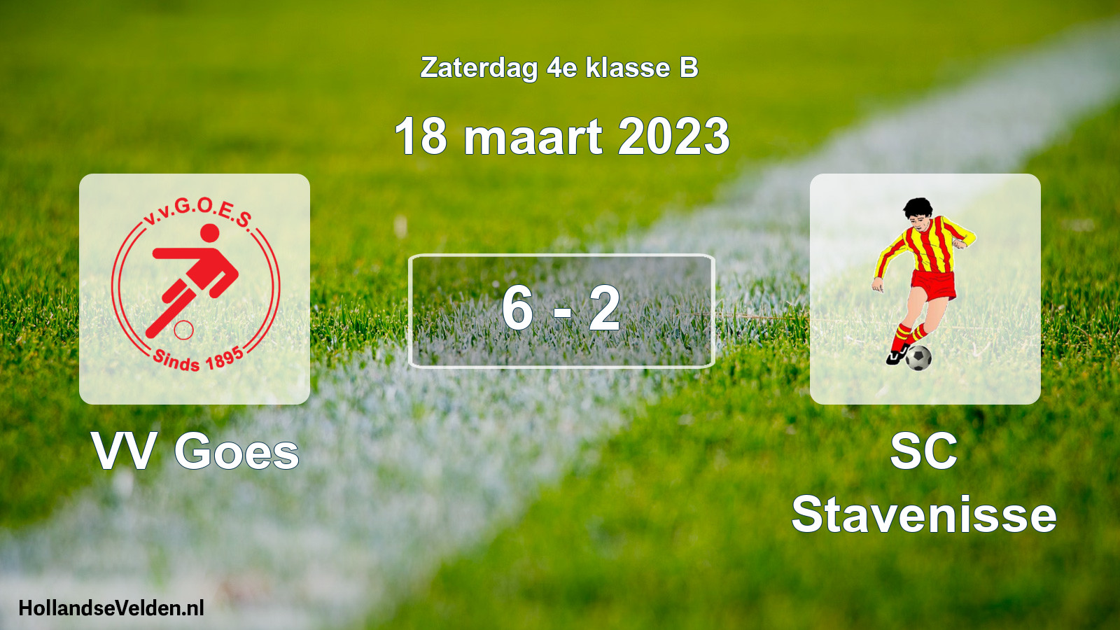 Total number of matches played: VV Goes - SC Stavenisse 6 - 2 (18 March 2023)