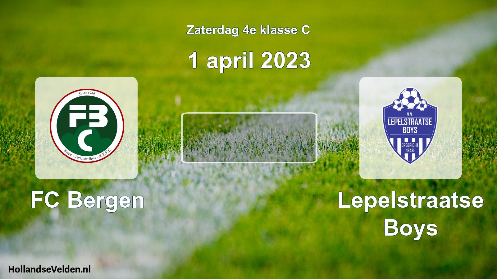 Scheduled Match: FC Bergen - Lepelstraatse Boys (1 April 2023)