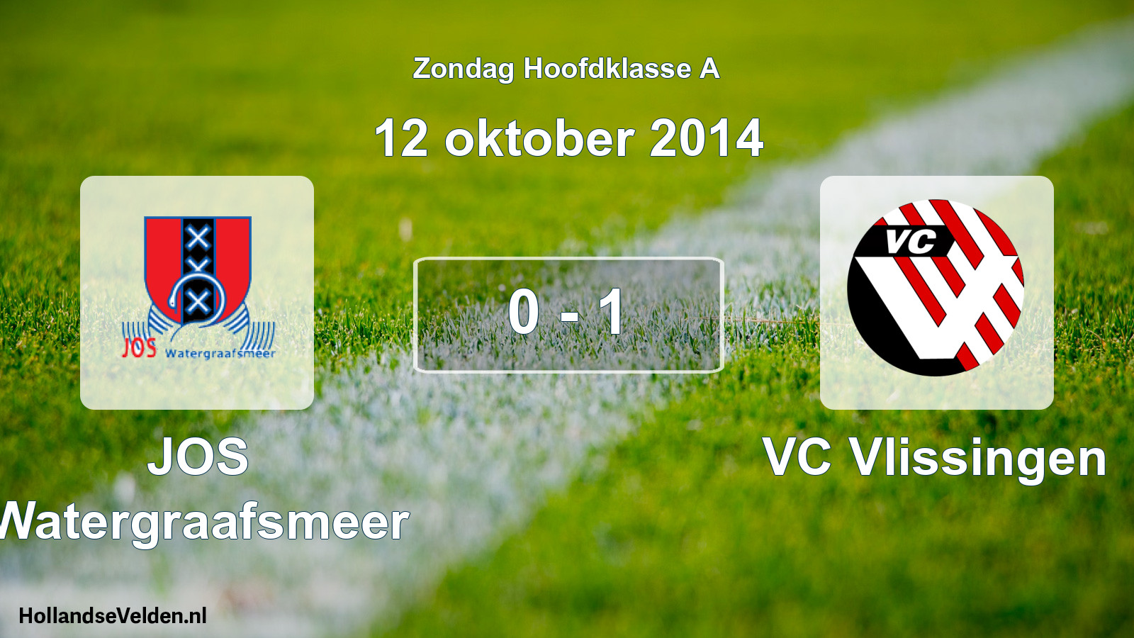 Total number of matches played: JOS Watergraafsmeer - VC Vlissingen 0 - 1 (12 October 2014)