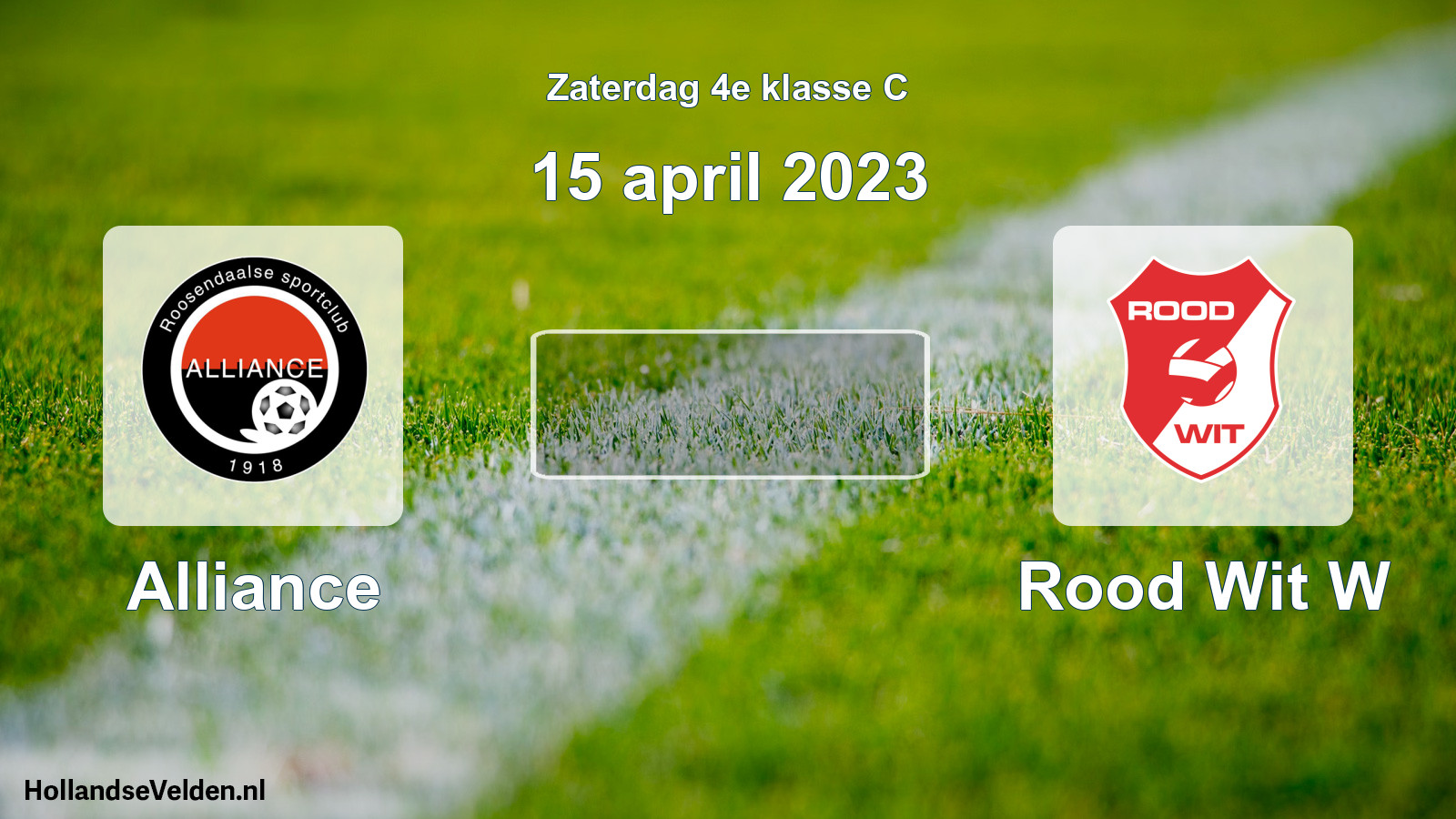 Scheduled Match: Alliance - Rood Wit W (15 April 2023)