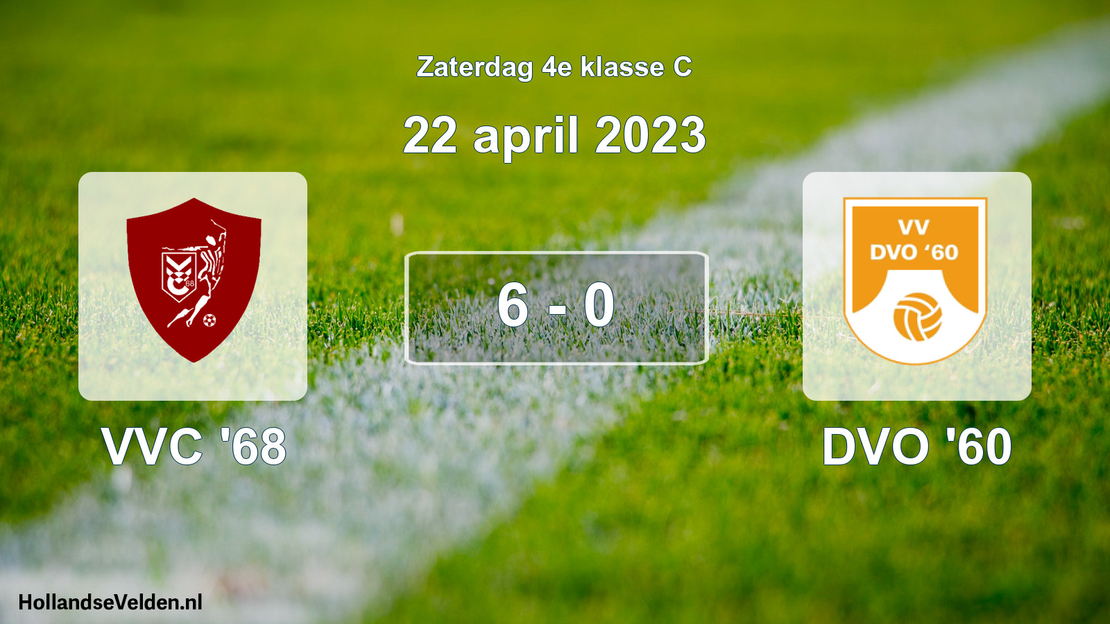 Total number of matches played: VVC '68 - DVO '60 6 - 0 (22 April 2023)
