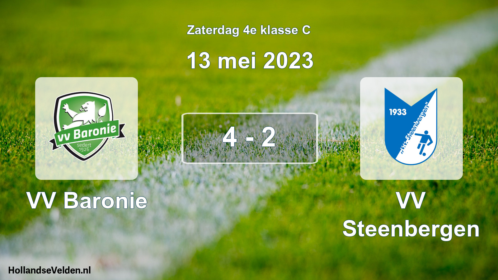 Total number of matches played: VV Baronie - VV Steenbergen 4 - 2 (13 May 2023)