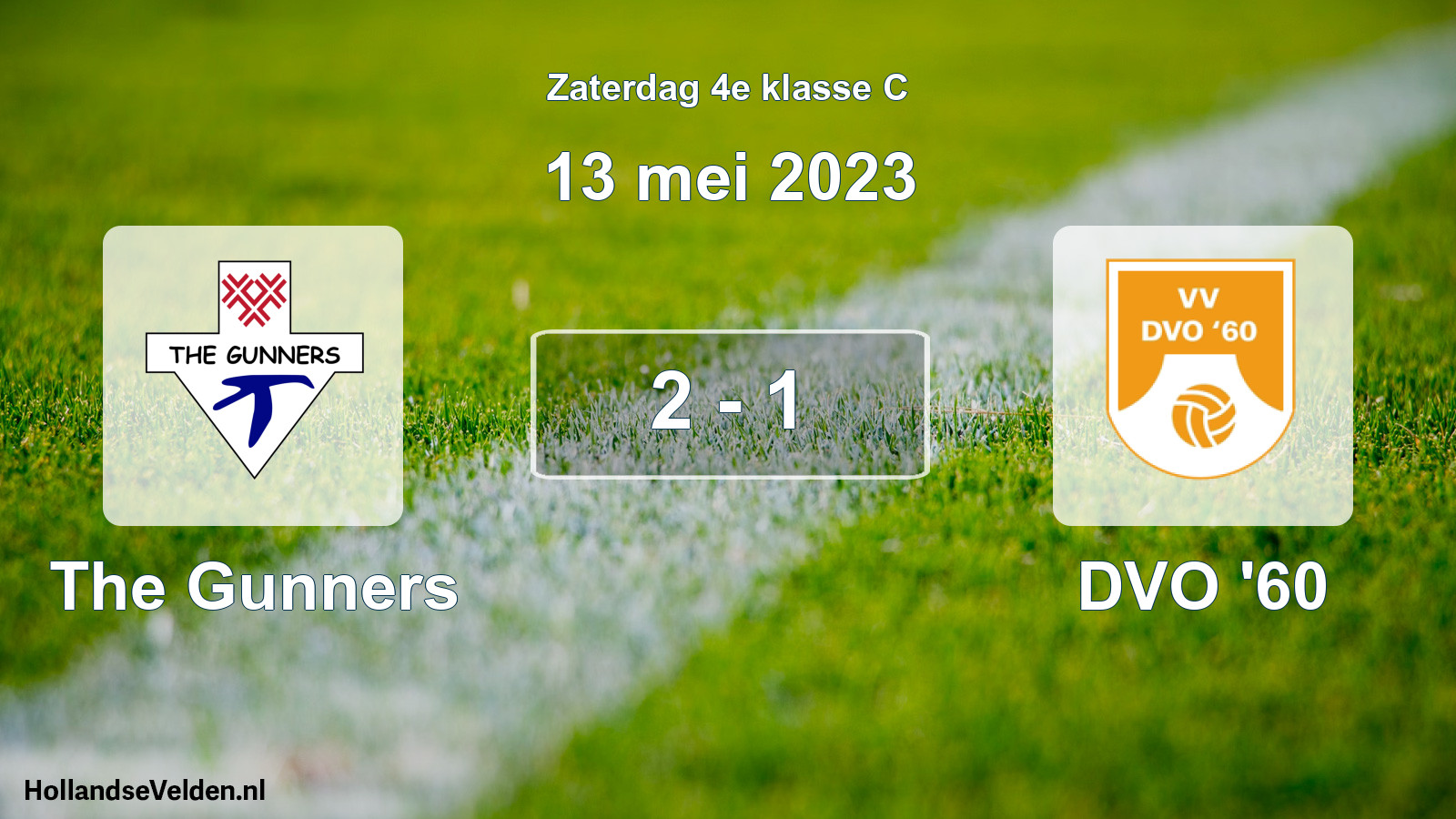 Total number of matches played: The Gunners - DVO '60 2 - 1 (13 May 2023)