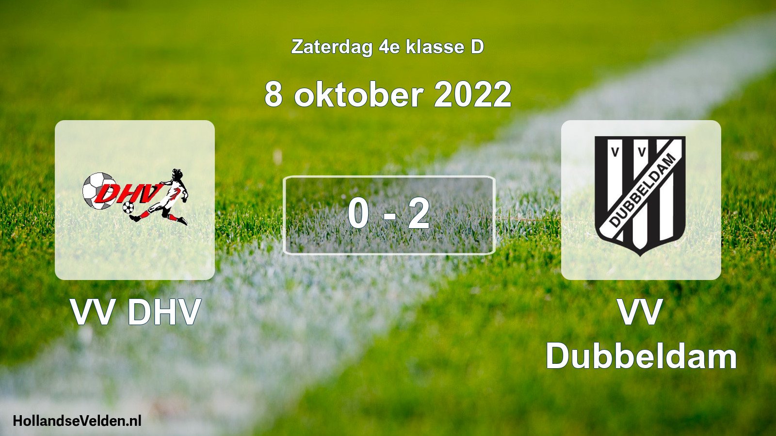Total number of matches played: VV DHV - VV Dubbeldam 0 - 2 (8 October 2022)