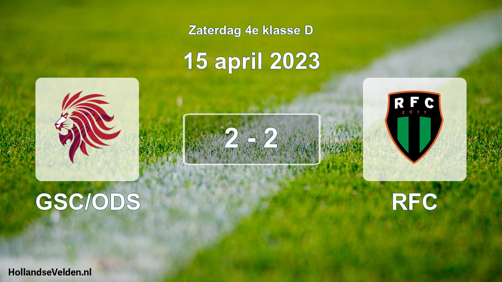 Total number of matches played: GSC/ODS - RFC 2 - 2 (15 April 2023)