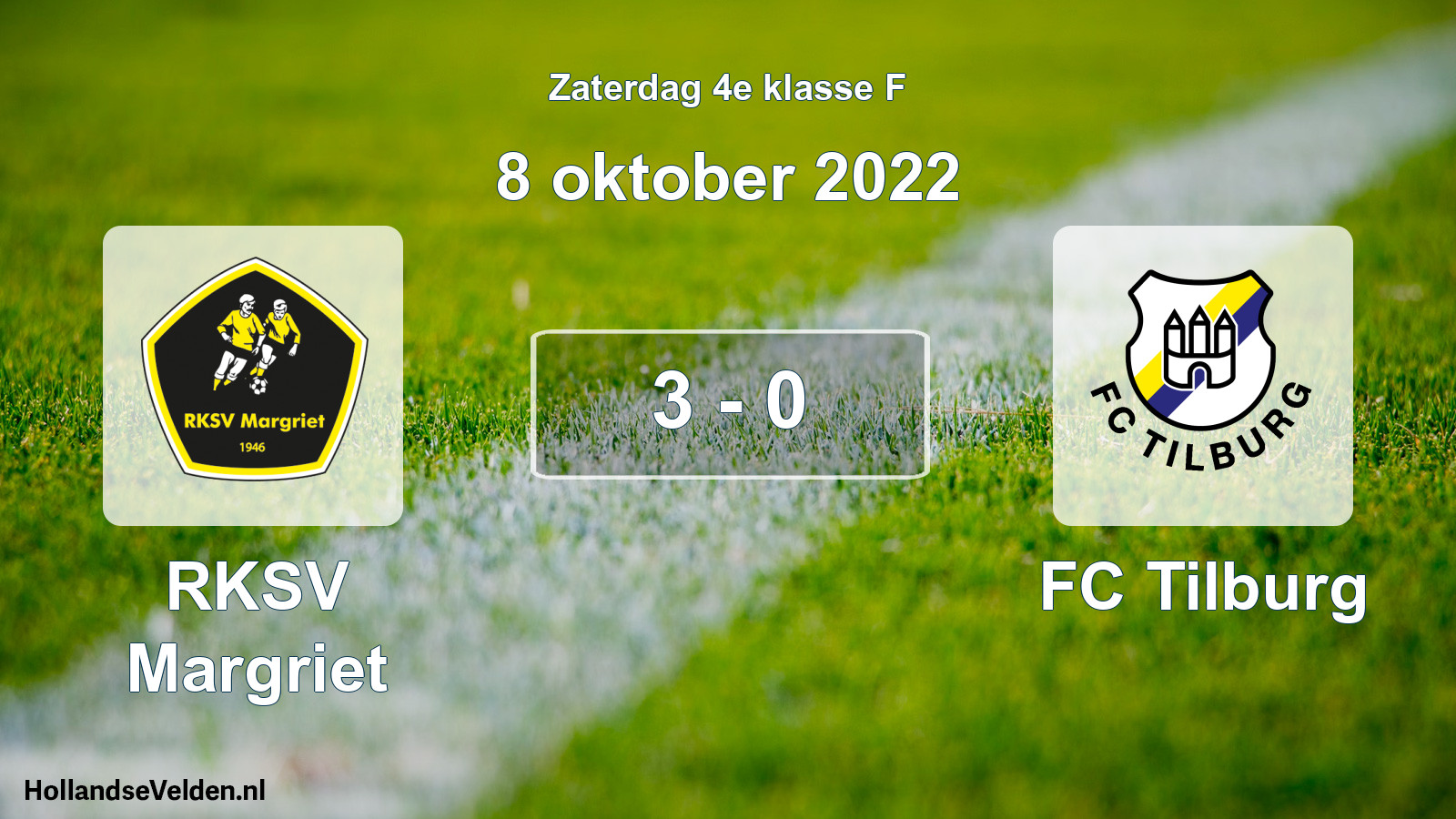 Total number of matches played: RKSV Margriet - FC Tilburg 3 - 0 (8 October 2022)