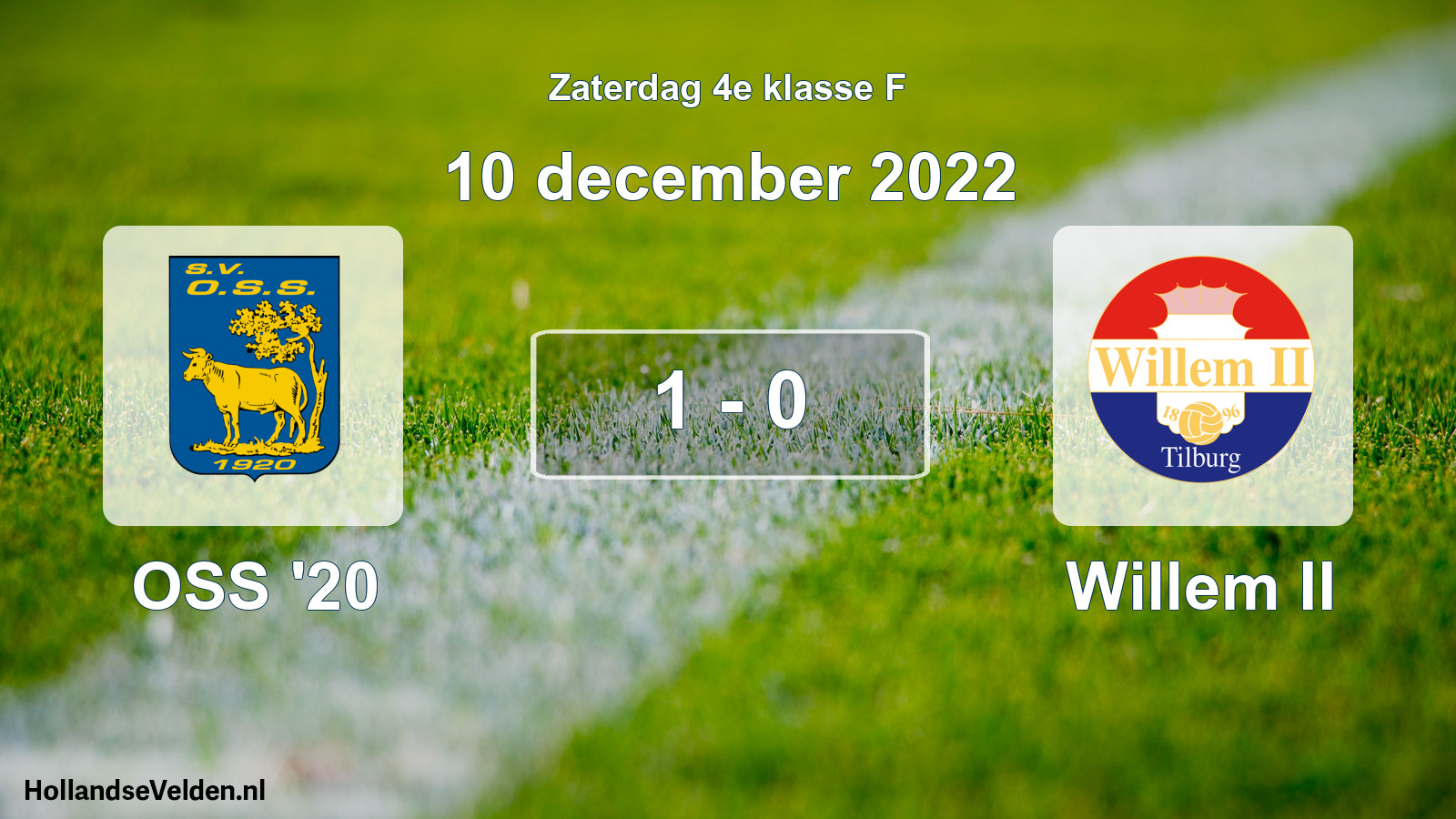 Total number of matches played: OSS '20 - Willem II 1 - 0 (10 December 2022)
