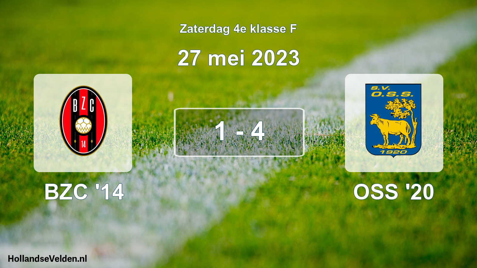 Total number of matches played: BZC '14 - OSS '20 1 - 4 (27 May 2023)