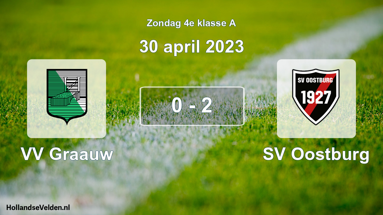 Total number of matches played: VV Graauw - SV Oostburg 0 - 2 (30 April 2023)