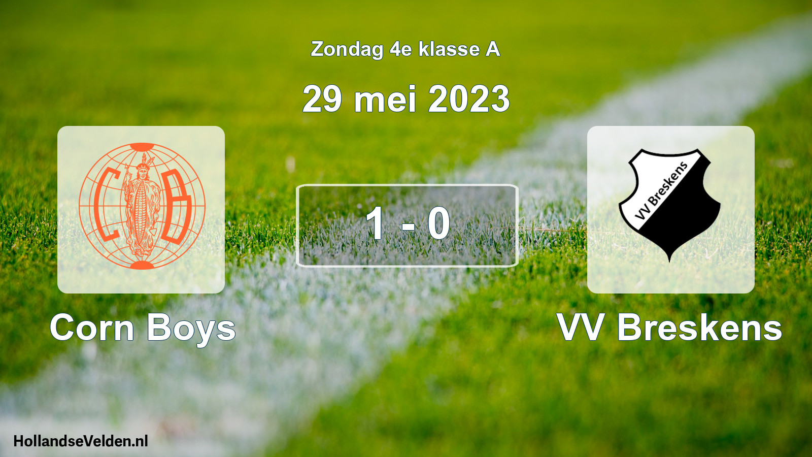 Total number of matches played: Corn Boys - VV Breskens 1 - 0 (29 May 2023)