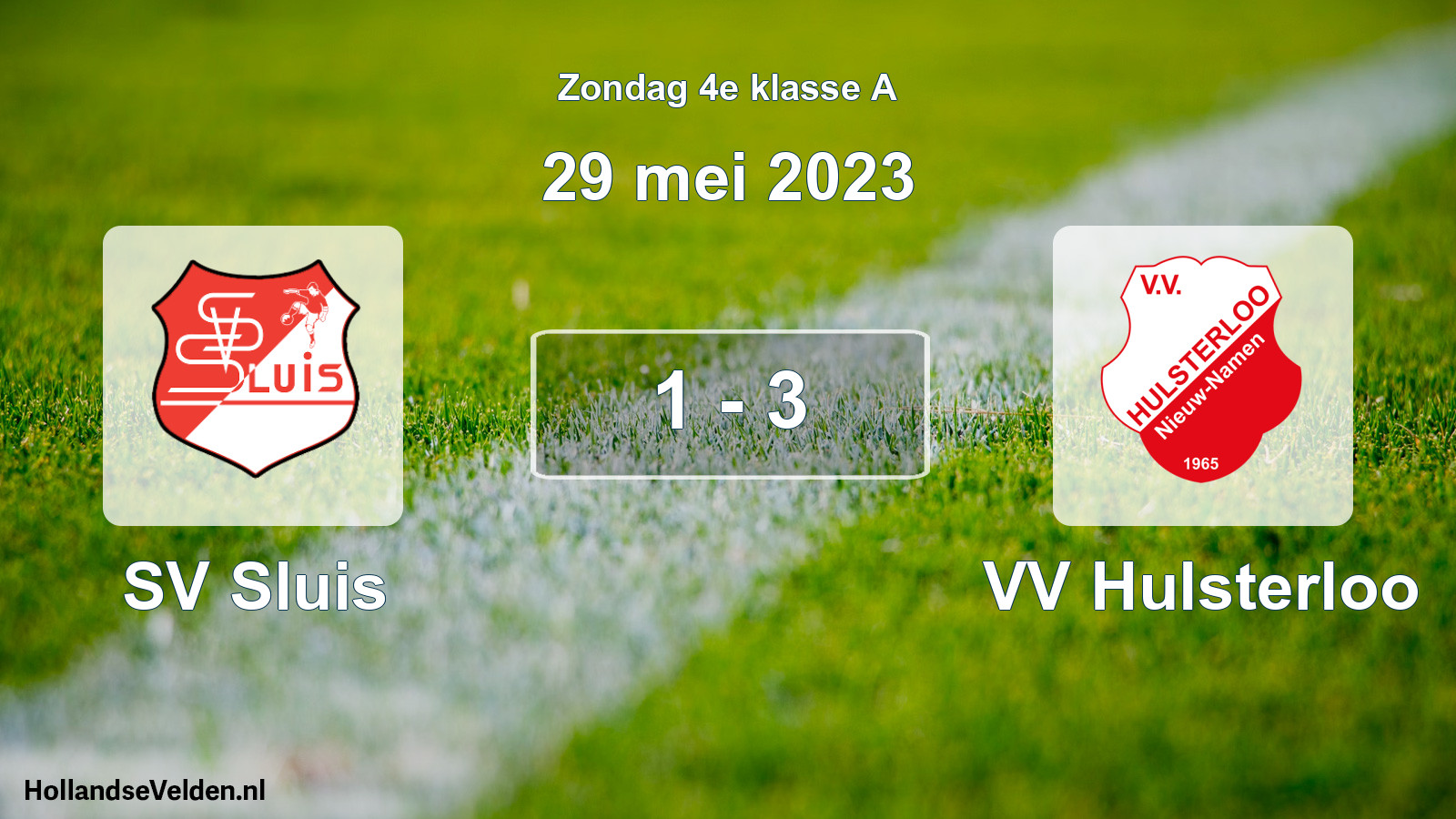 Total number of matches played: SV Sluis - VV Hulsterloo 1 - 3 (29 May 2023)