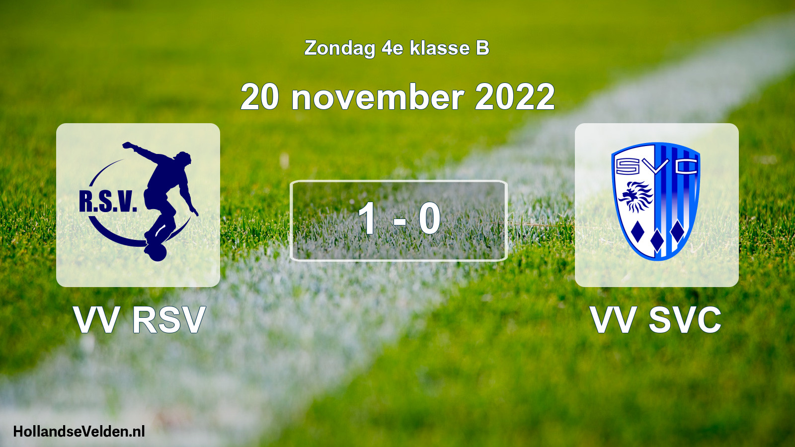 Total number of matches played: VV RSV - VV SVC 1 - 0 (20 November 2022)