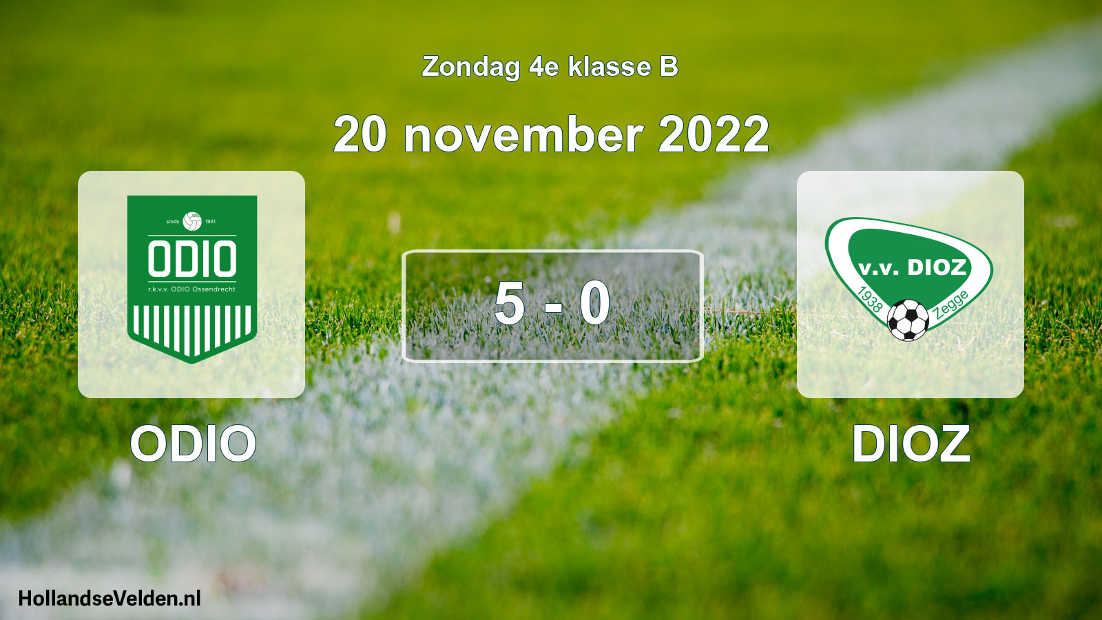 Total number of matches played: ODIO - DIOZ 5 - 0 (20 November 2022)