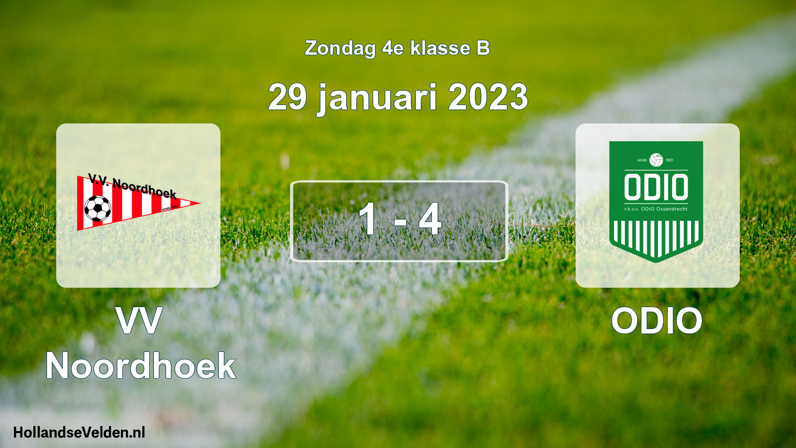 Total number of matches played: VV Noordhoek - ODIO 1 - 4 (29 January 2023)