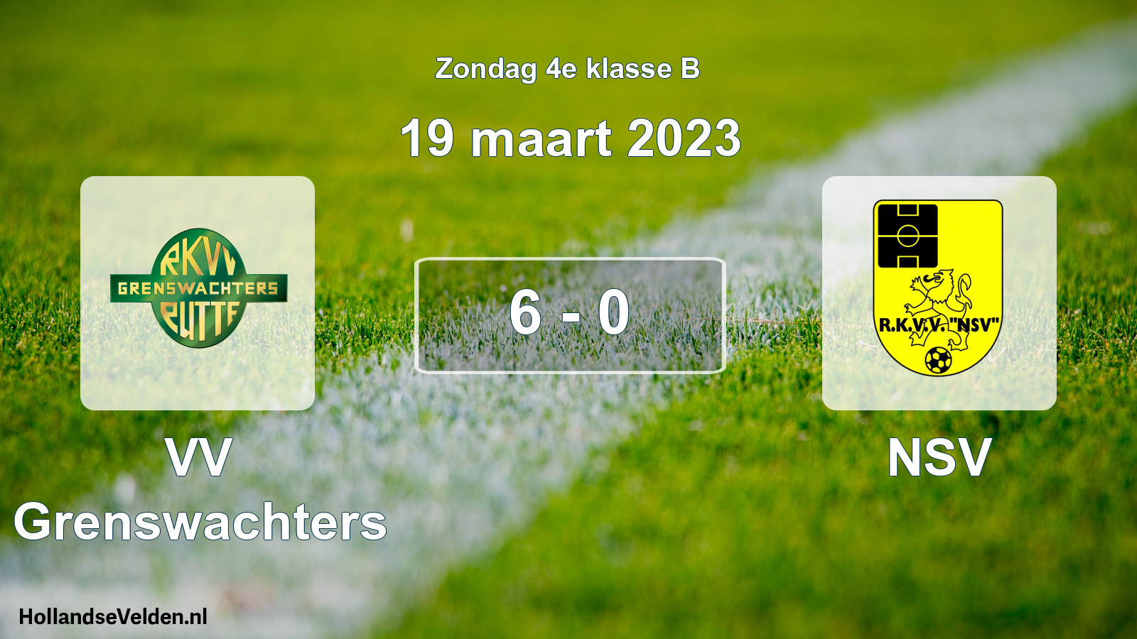 Total number of matches played: VV Grenswachters - NSV 6 - 0 (19 March 2023)