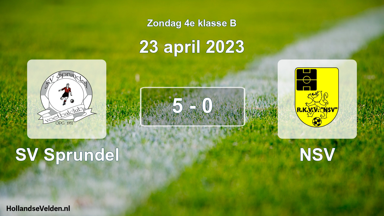Total number of matches played: SV Sprundel - NSV 5 - 0 (23 April 2023)