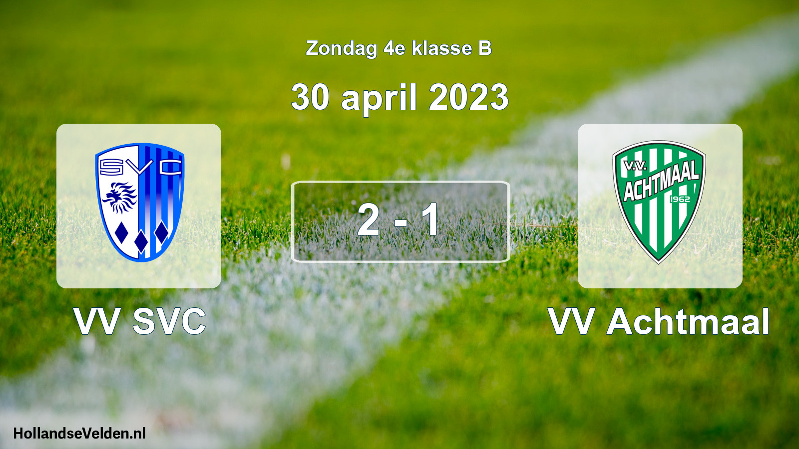 Total number of matches played: VV SVC - VV Achtmaal 2 - 1 (30 April 2023)