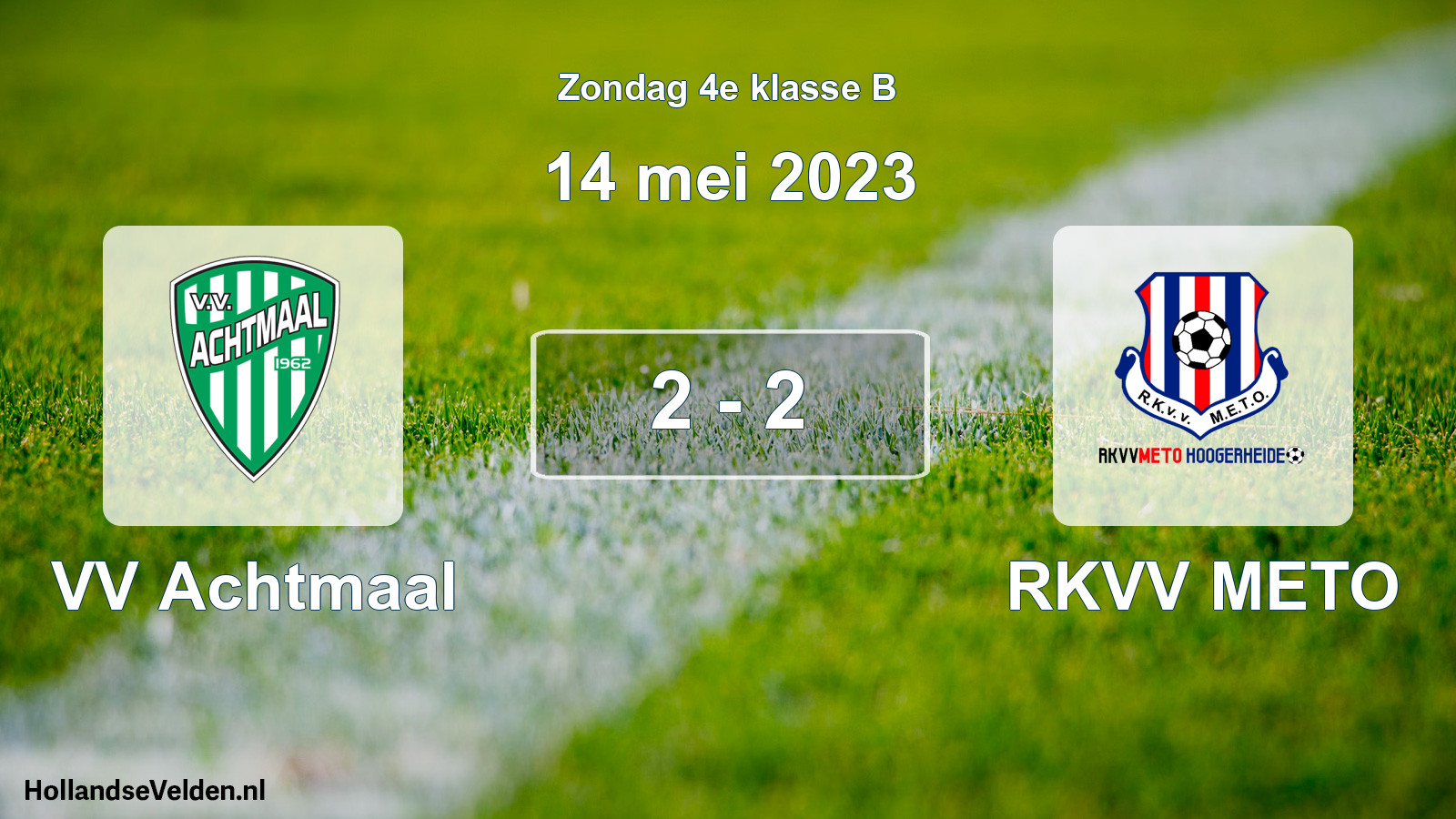 Total number of matches played: VV Achtmaal - RKVV METO 2 - 2 (14 May 2023)