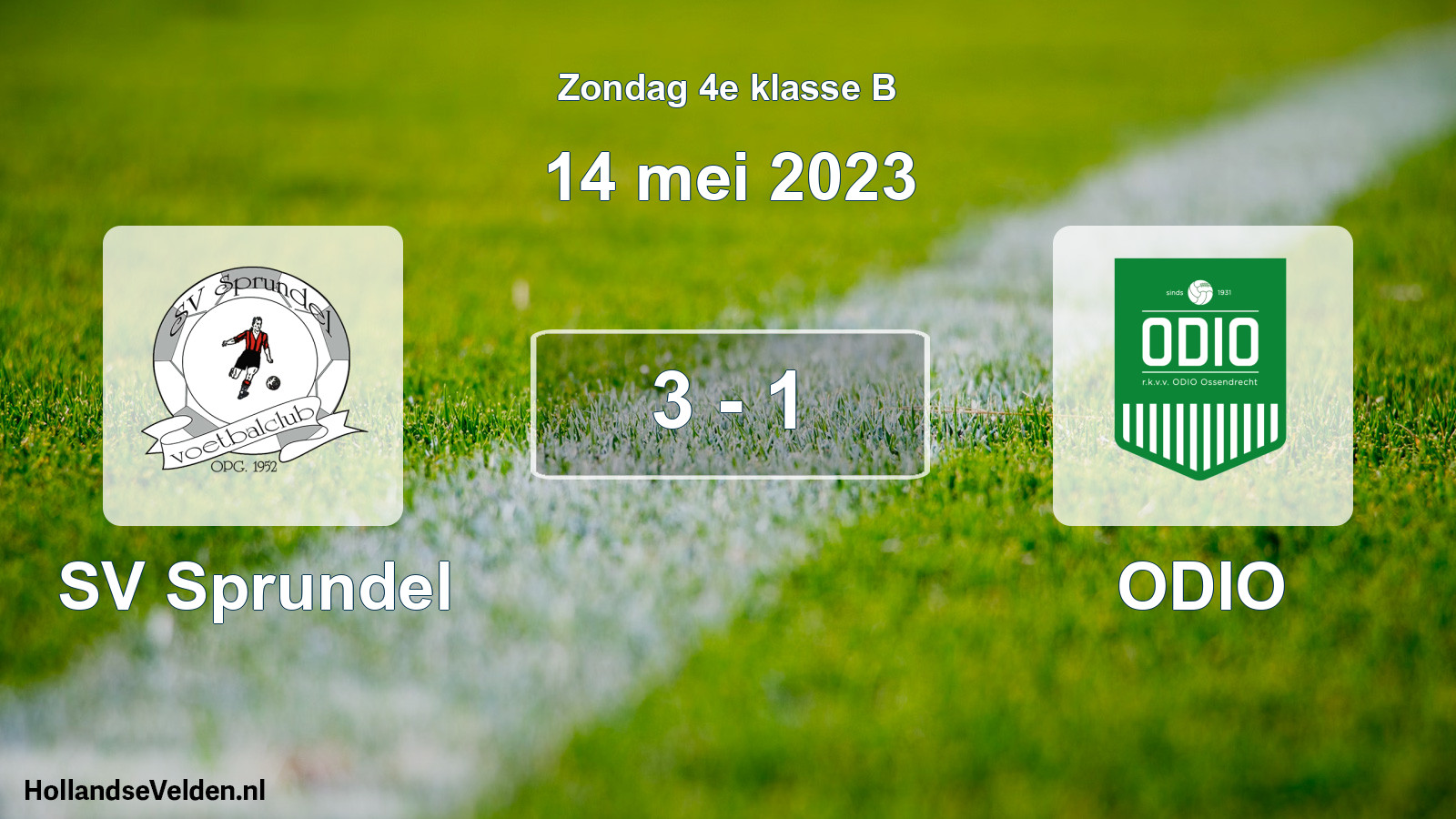 Total number of matches played: SV Sprundel - ODIO 3 - 1 (14 May 2023)