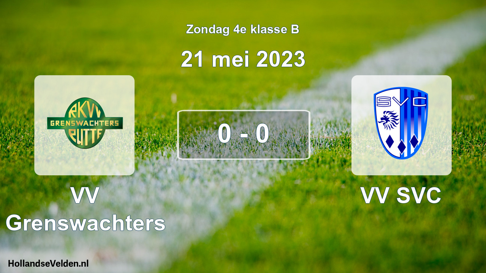 Total number of matches played: VV Grenswachters - VV SVC 0 - 0 (21 May 2023)
