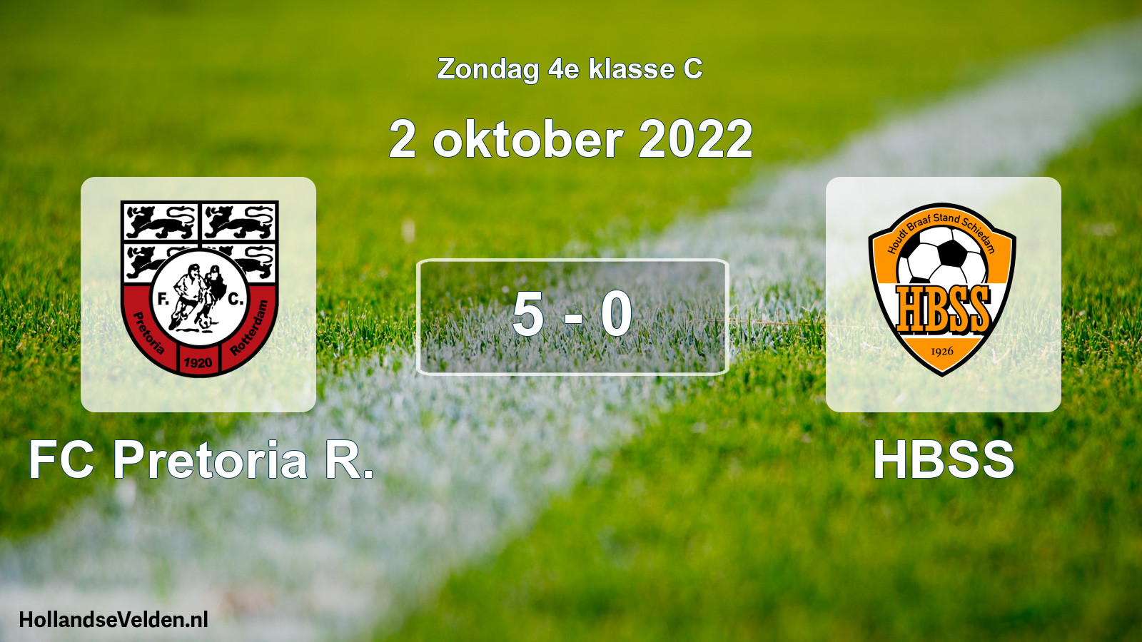 Total number of matches played: FC Pretoria R. - HBSS 5 - 0 (2 October 2022)