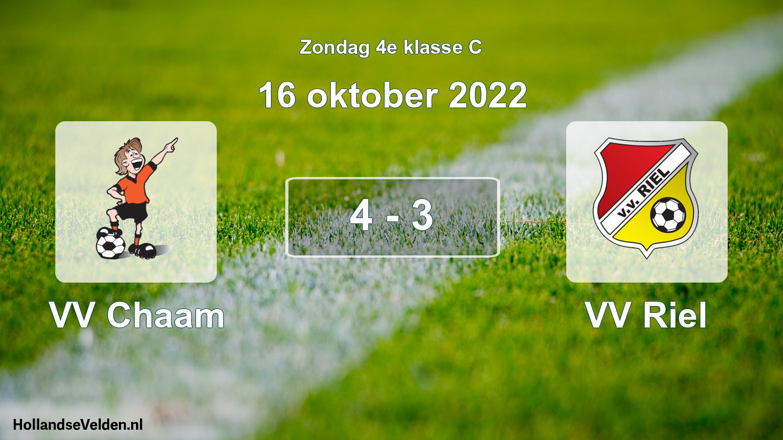 Total number of matches played: VV Chaam - VV Riel 4 - 3 (16 October 2022)