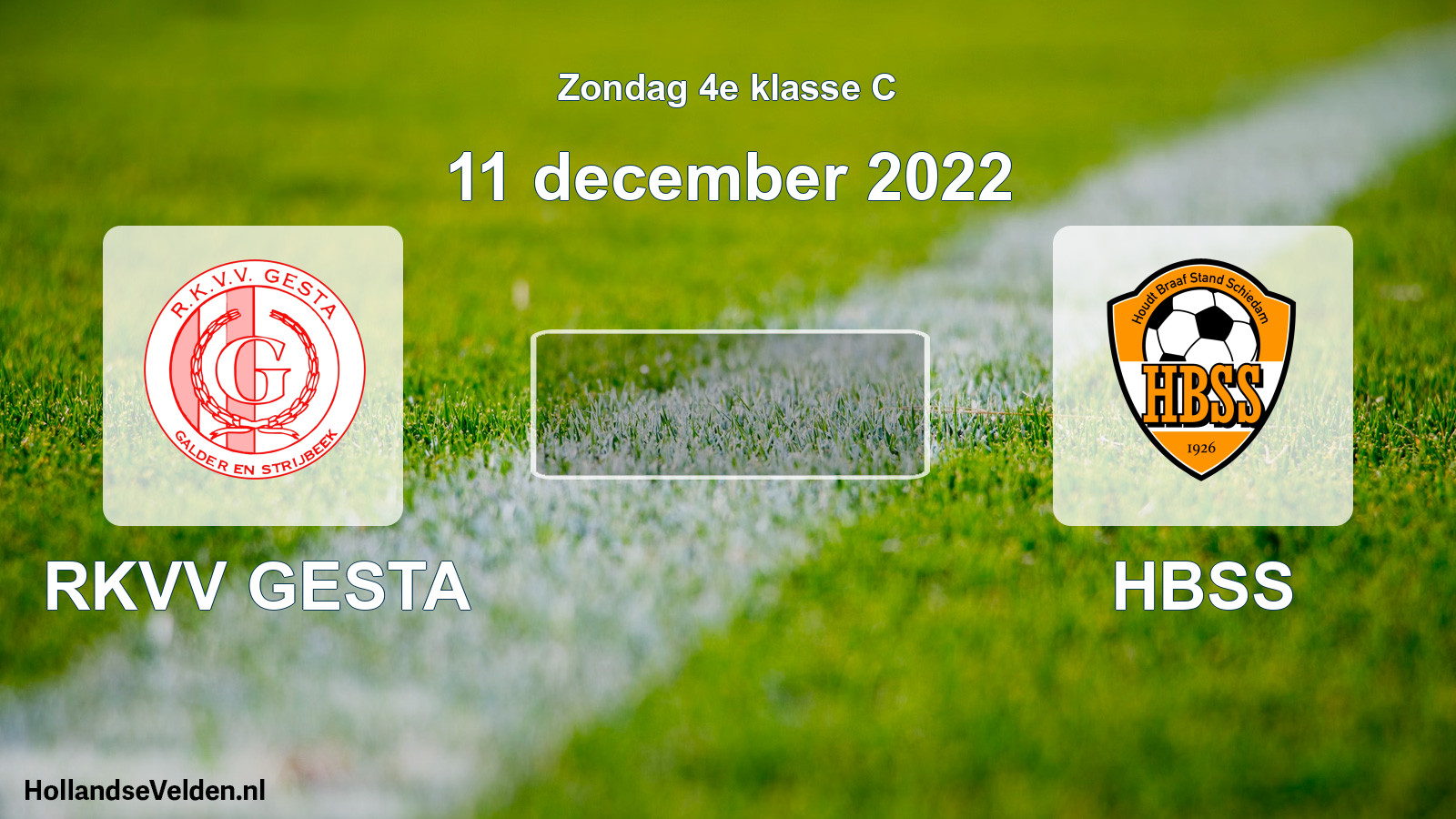 Scheduled Match: RKVV GESTA - HBSS (11 December 2022)