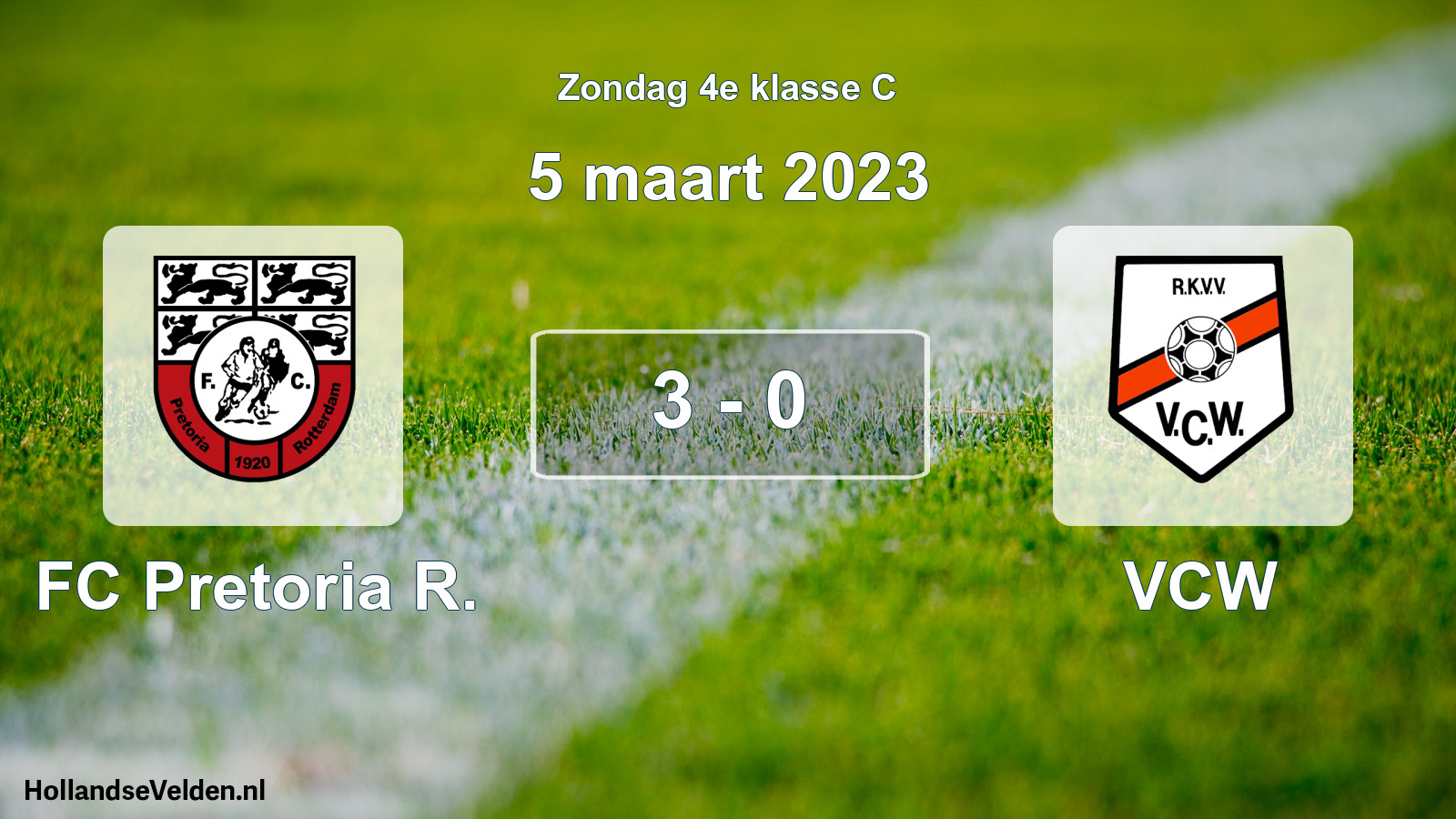 Total number of matches played: FC Pretoria R. - VCW 3 - 0 (5 March 2023)