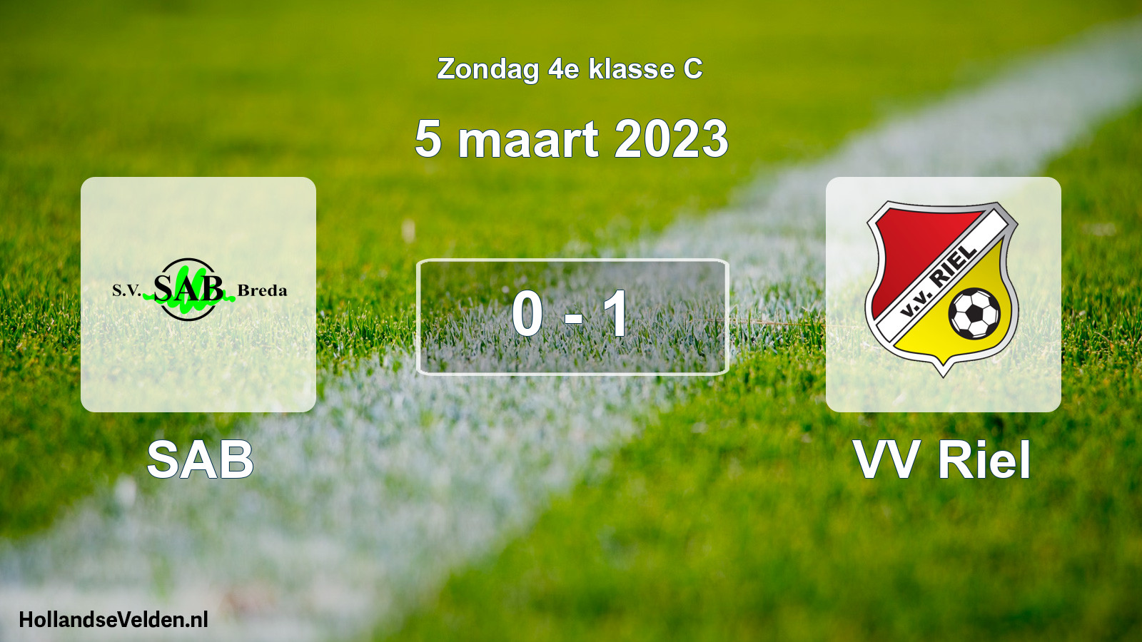 Total number of matches played: SAB - VV Riel 0 - 1 (5 March 2023)