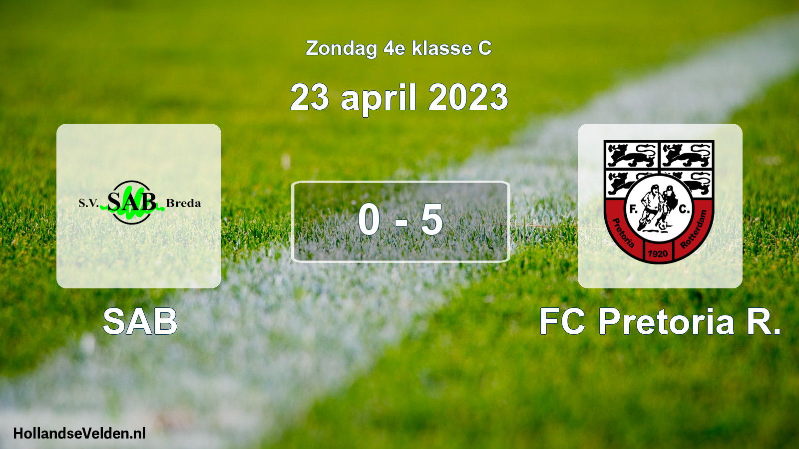 Total number of matches played: SAB - FC Pretoria R. 0 - 5 (23 April 2023)