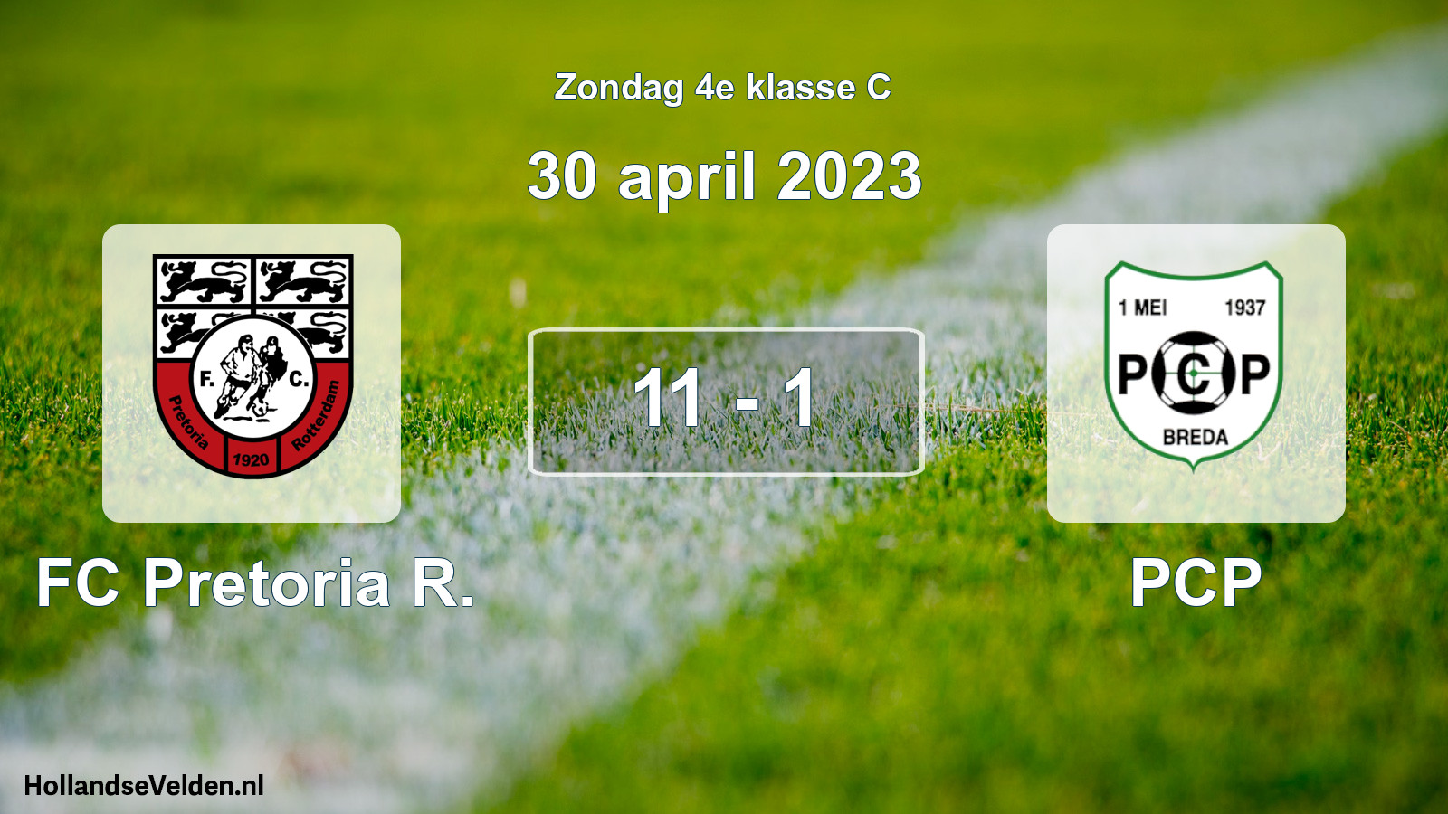 Total number of matches played: FC Pretoria R. - PCP 11 - 1 (30 April 2023)