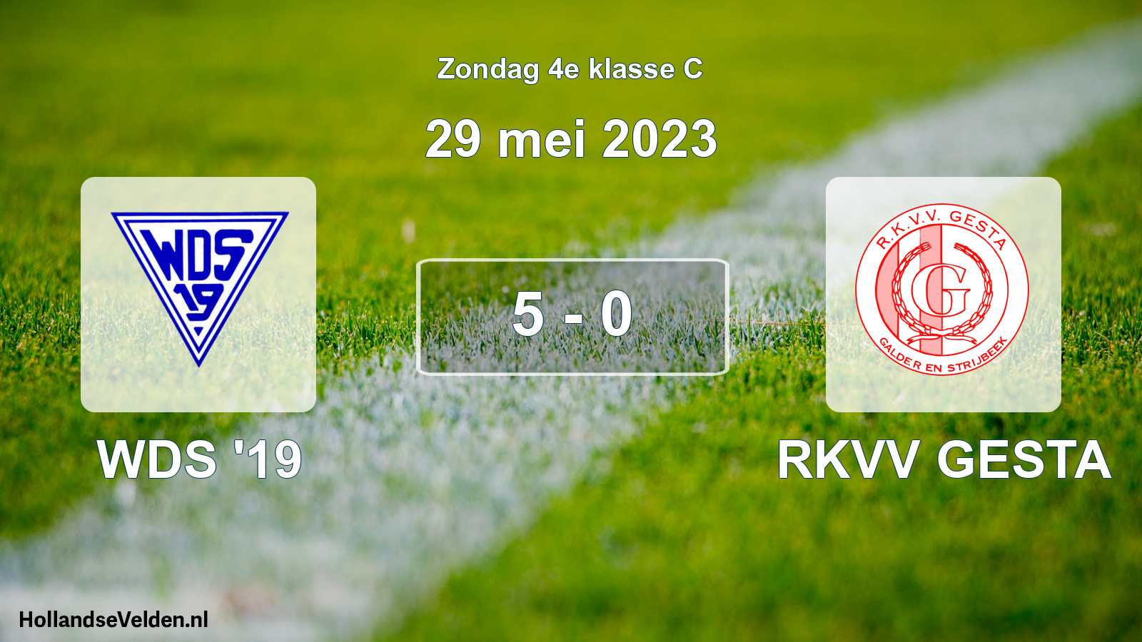 Total number of matches played: WDS '19 - RKVV GESTA 5 - 0 (29 May 2023)
