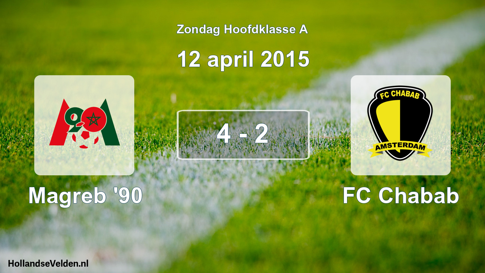 Total number of matches played: Magreb '90 - FC Chabab 4 - 2 (12 April 2015)