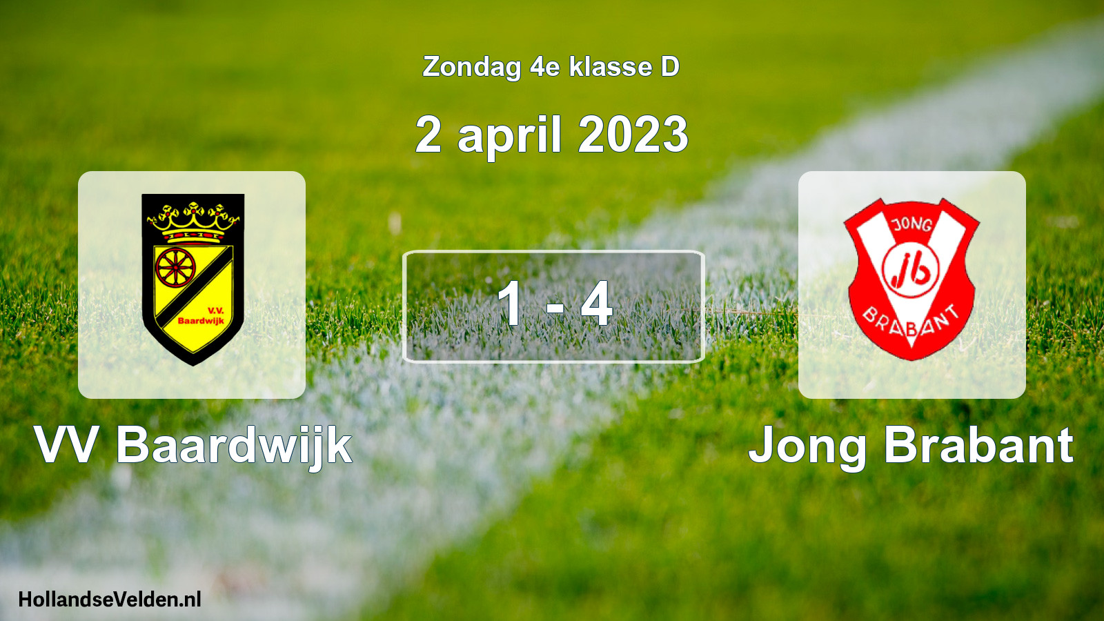 Total number of matches played: VV Baardwijk - Jong Brabant 1 - 4 (2 April 2023)