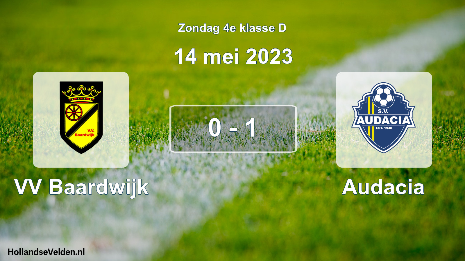 Total number of matches played: VV Baardwijk - Audacia 0 - 1 (14 May 2023)