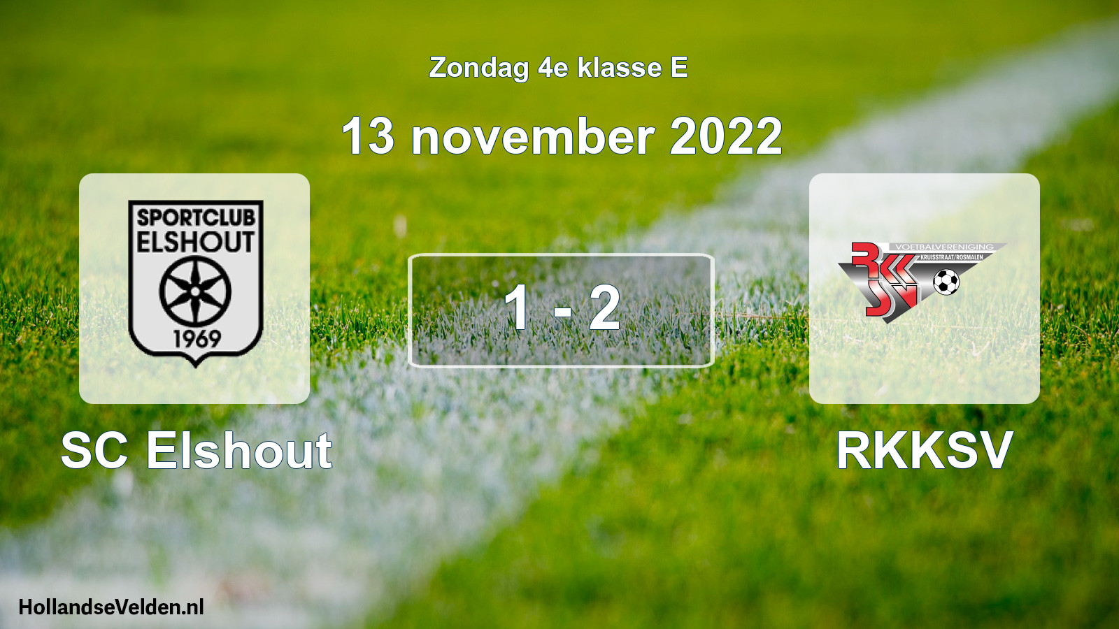 Total number of matches played: SC Elshout - RKKSV 1 - 2 (13 November 2022)