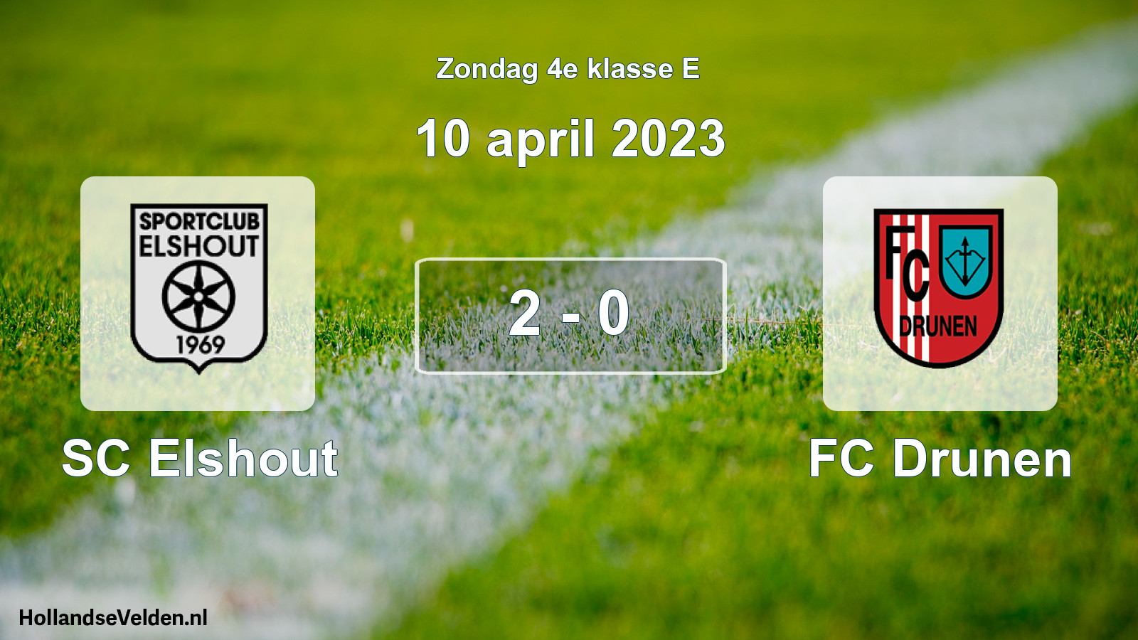 Total number of matches played: SC Elshout - FC Drunen 2 - 0 (10 April 2023)