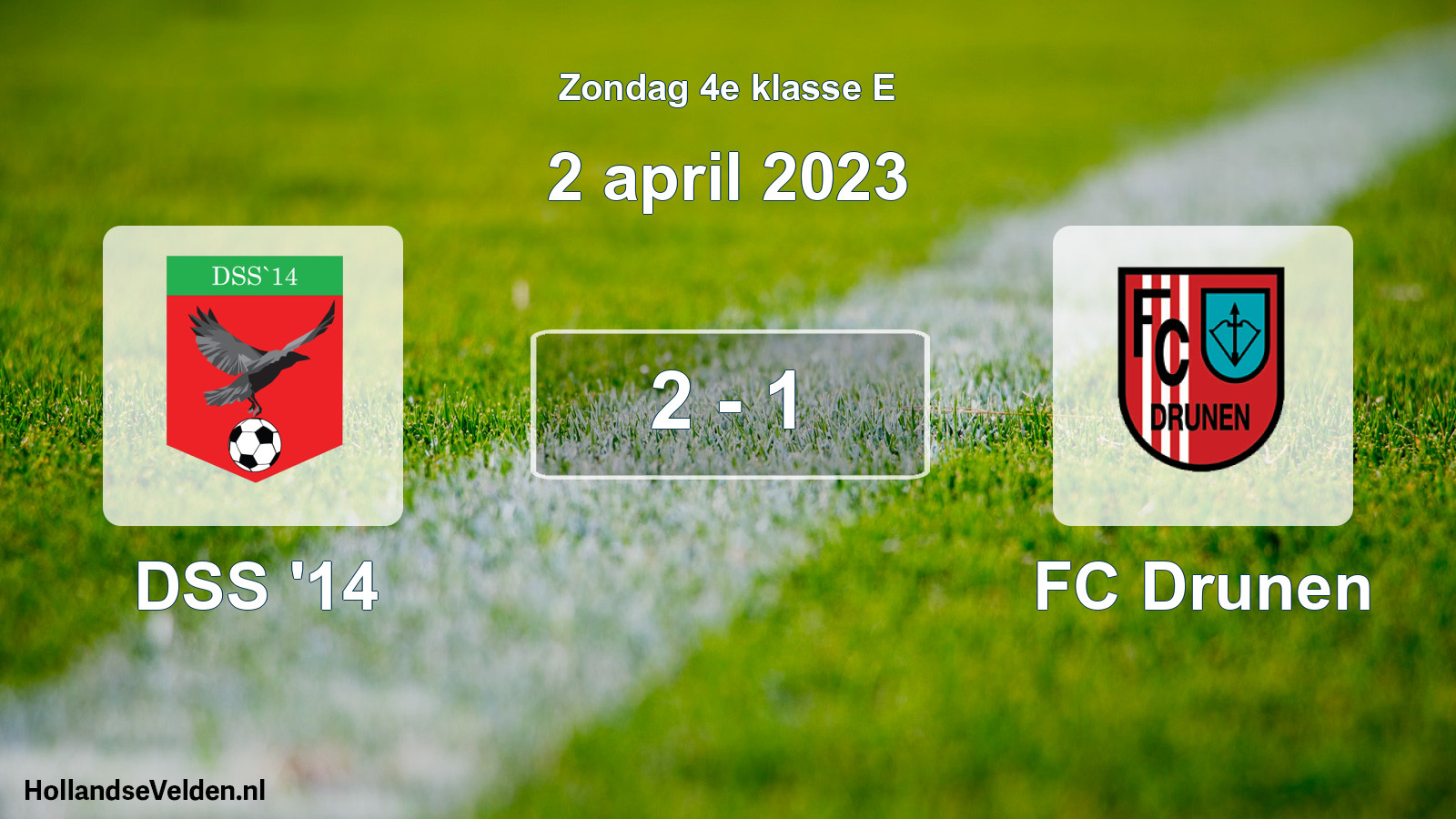 Total number of matches played: DSS '14 - FC Drunen 2 - 1 (2 April 2023)