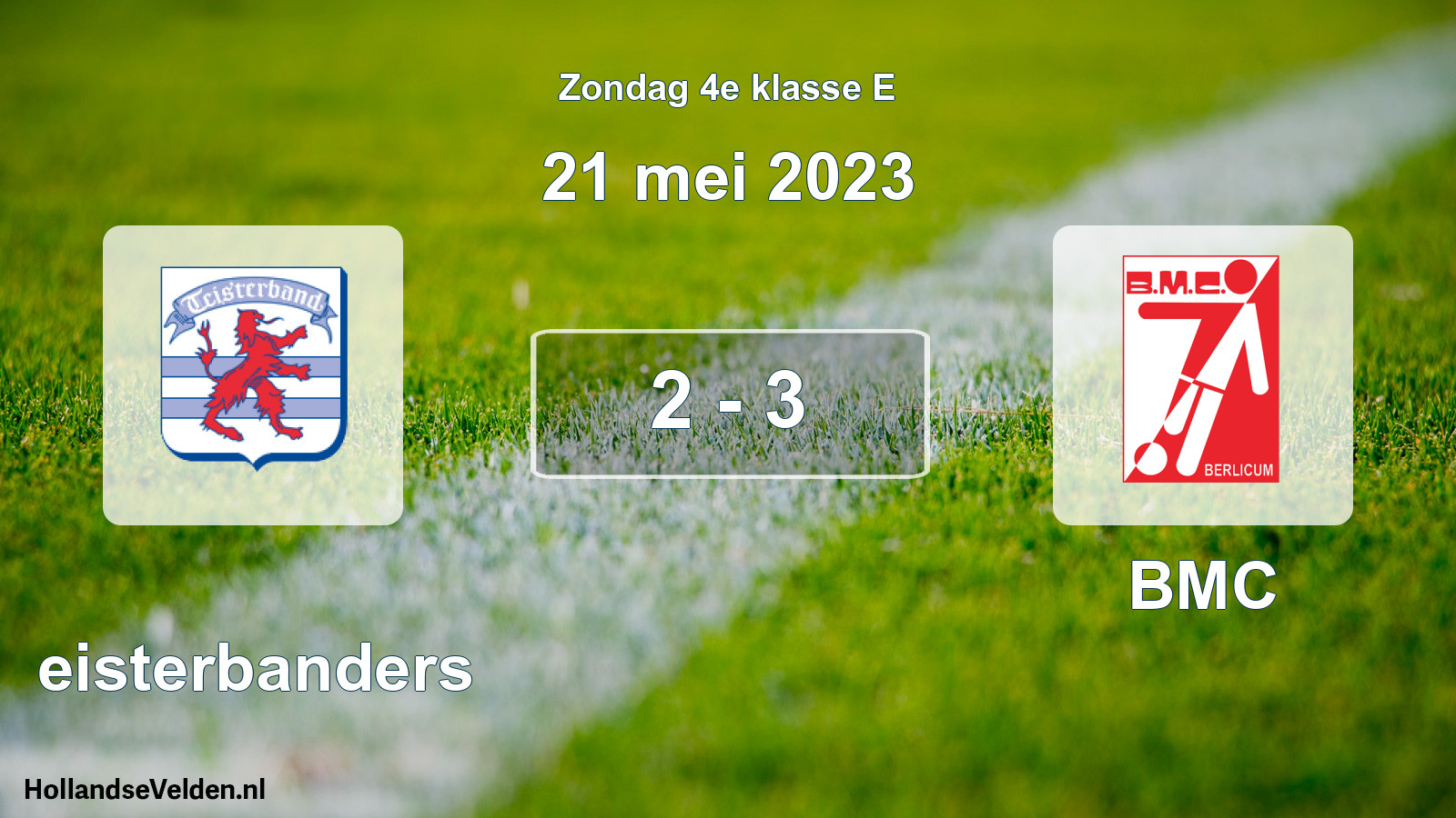 Total number of matches played: Teisterbanders - BMC 2 - 3 (21 May 2023)