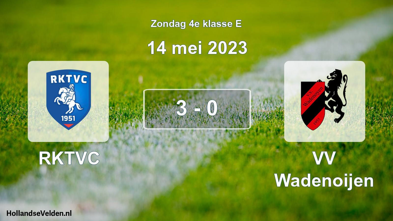 Total number of matches played: RKTVC - VV Wadenoijen 3 - 0 (14 May 2023)