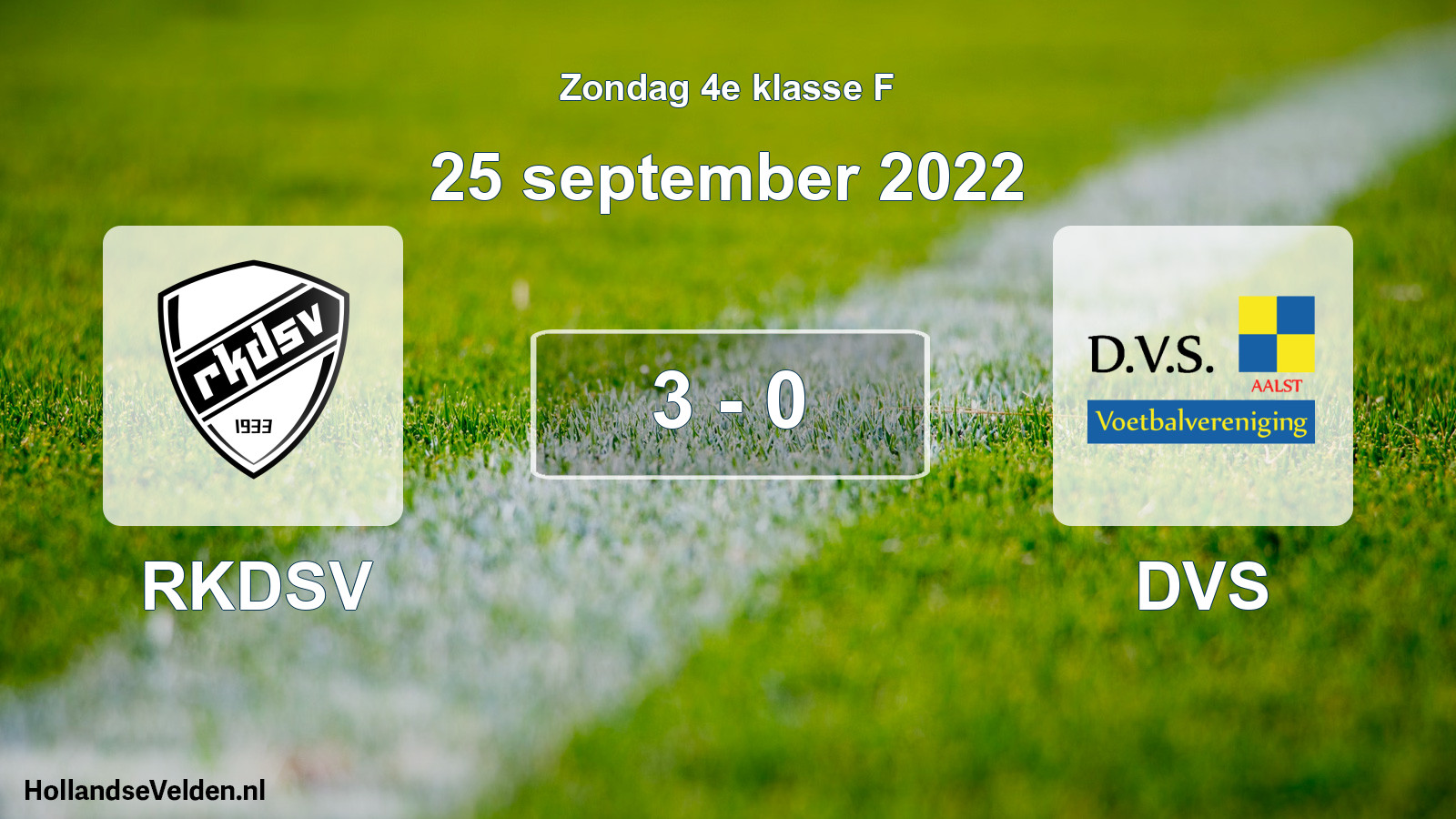 Total number of matches played: RKDSV - DVS 3 - 0 (25 September 2022)