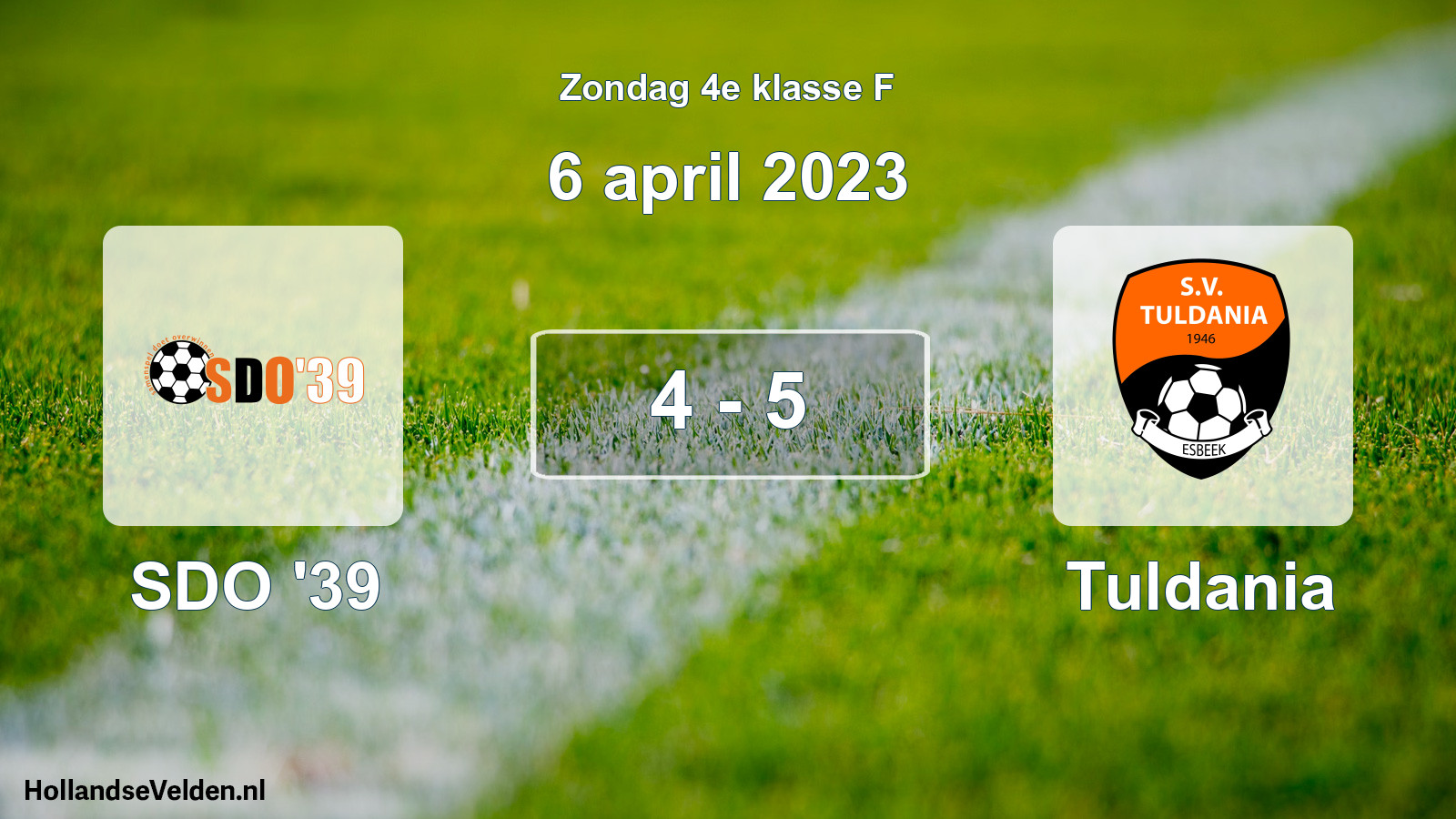Total number of matches played: SDO '39 - Tuldania 4 - 5 (6 April 2023)