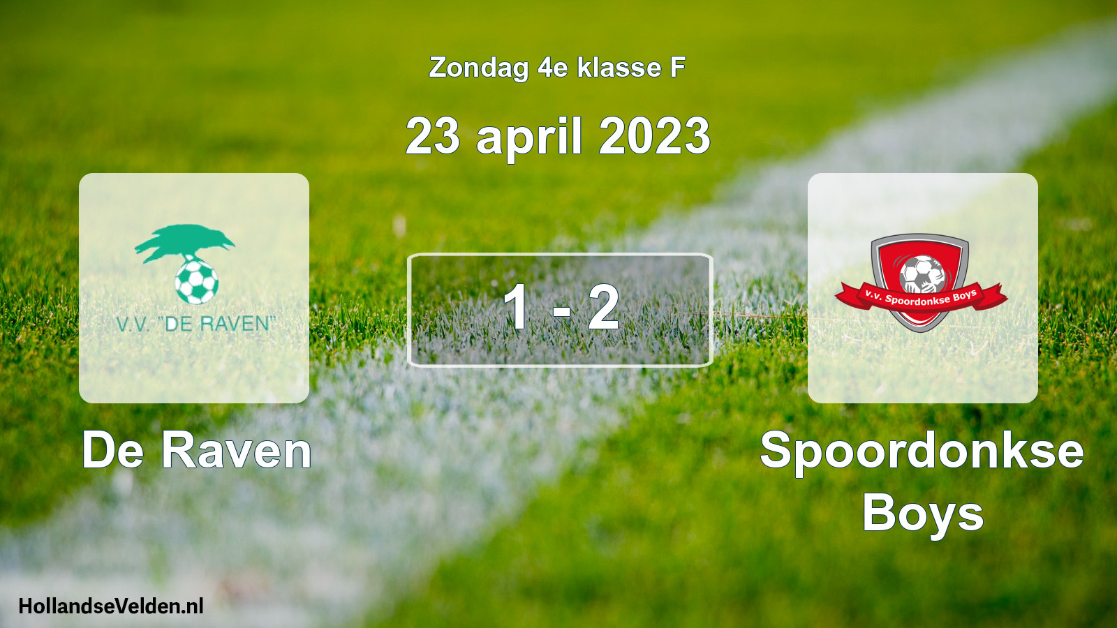 Total number of matches played: De Raven - Spoordonkse Boys 1 - 2 (23 April 2023)