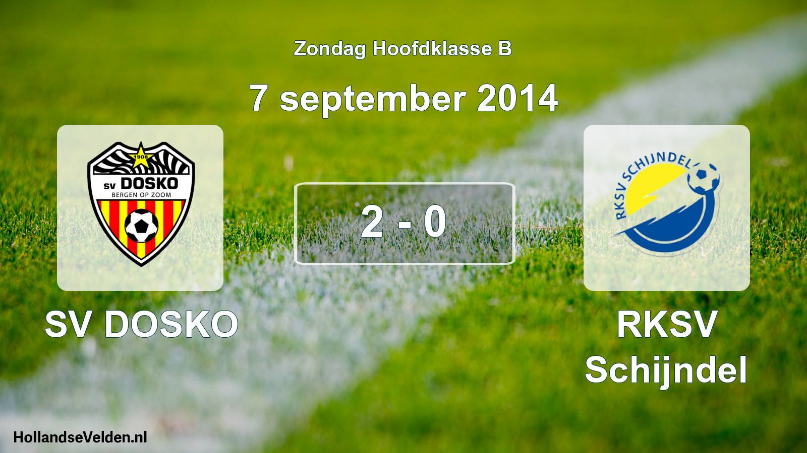 Total number of matches played: SV DOSKO - RKSV Schijndel 2 - 0 (7 September 2014)