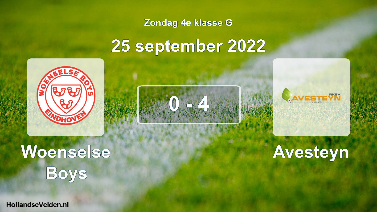 Total number of matches played: Woenselse Boys - Avesteyn 0 - 4 (25 September 2022)