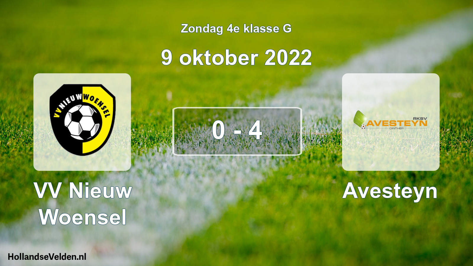Total number of matches played: VV Nieuw Woensel - Avesteyn 0 - 4 (9 October 2022)